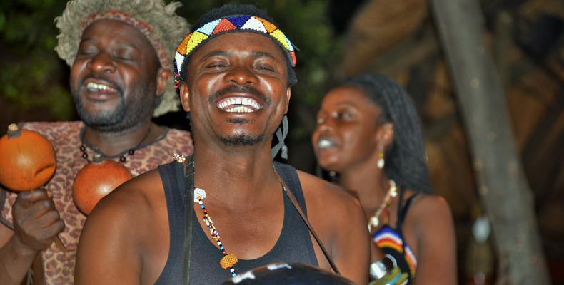 Smiling dancers