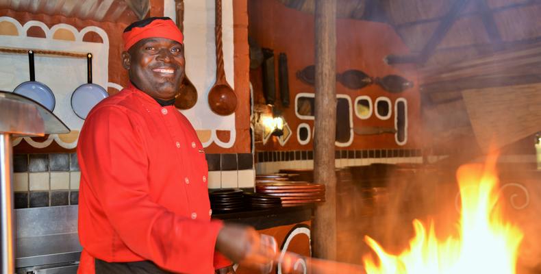 Boma chef at grill