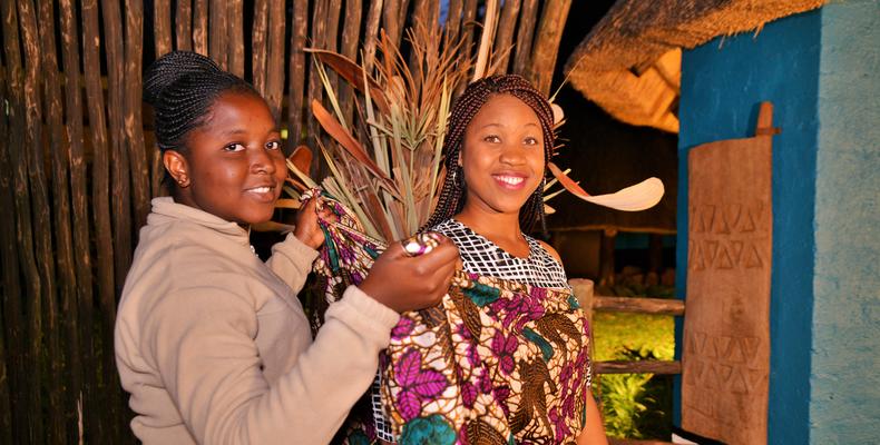 Traditional chitenge's at the boma