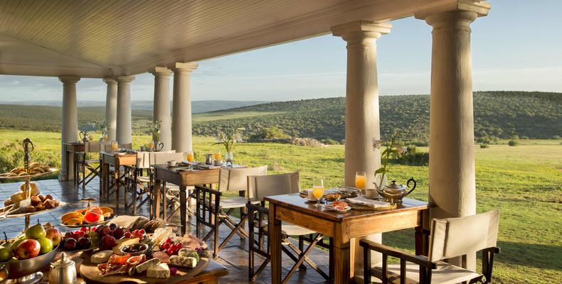 Gorah Elephant Camp Breakfast Verandah 
