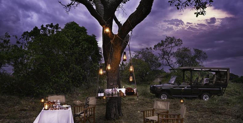 Private bush dinner
