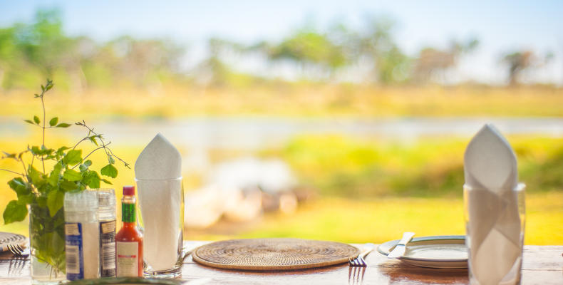 Dining at Oddballs' Camp