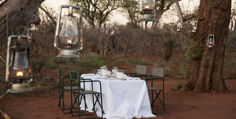 Dining under the African skies 