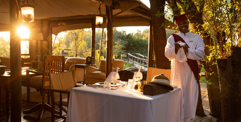 Hamiltons Tented Camp - Dining Area 1