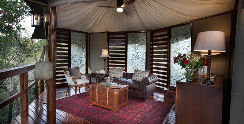 Hamiltons Tented Camp - Suite Lounge Area 1