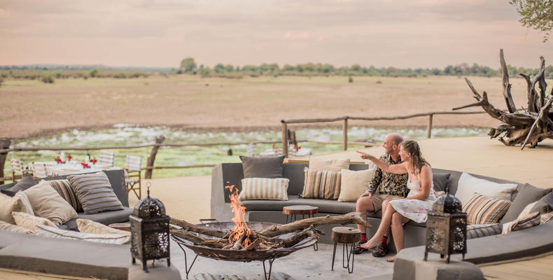 Kafunta River Lodge Fireplace