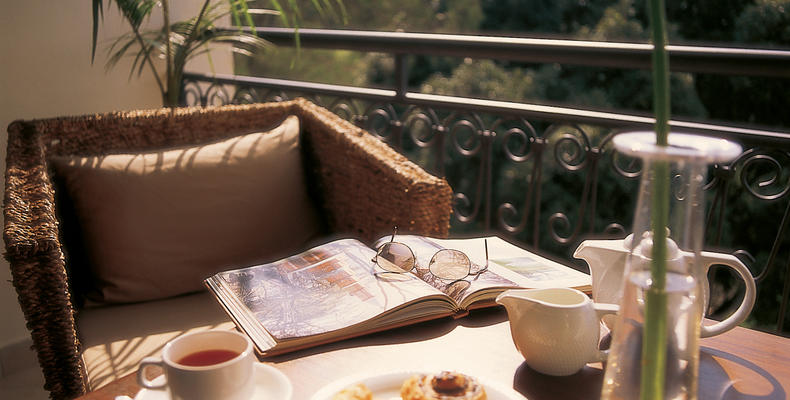 Palacina in-suite balcony breakfast