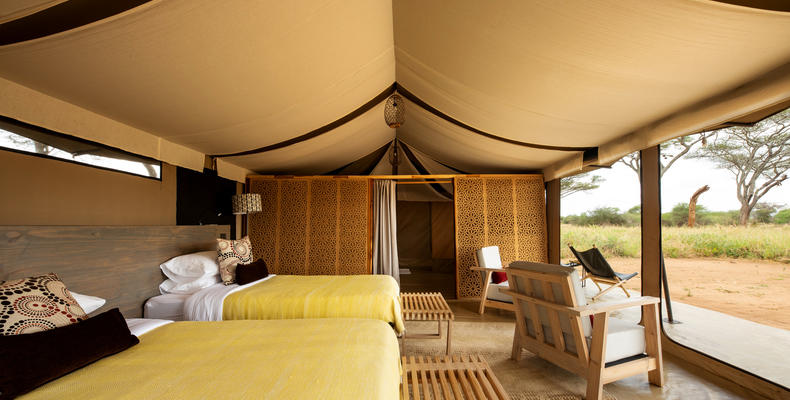 Guest tent - twin set up