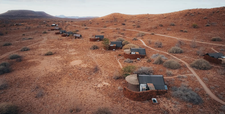 Birdeye view on the Camps Eco-tents