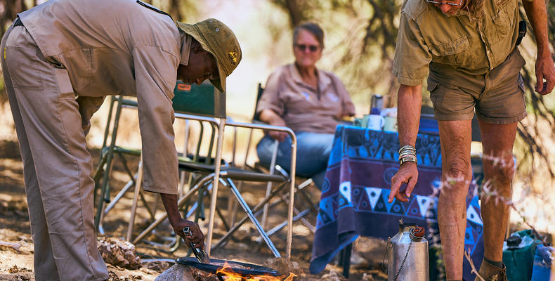 Lunch in the Huab River