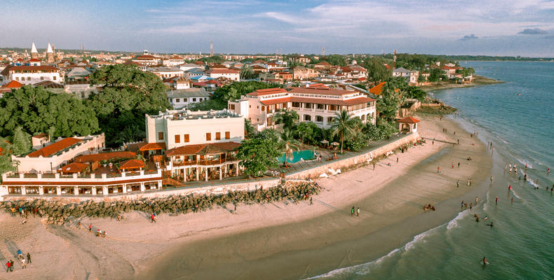 Aerial view of Zanzibar Serena Hotel
