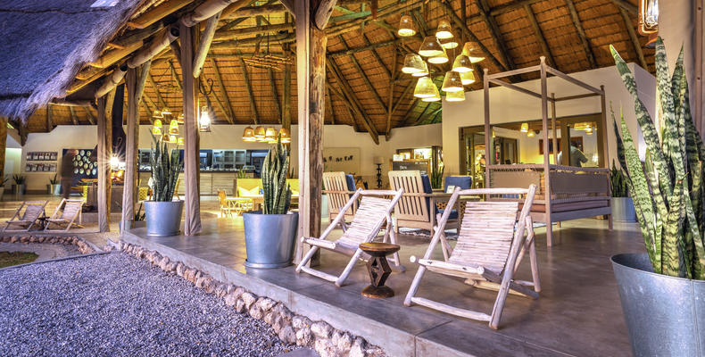 Mushara Bush Camp - Restaurant, Lapa, Veranda