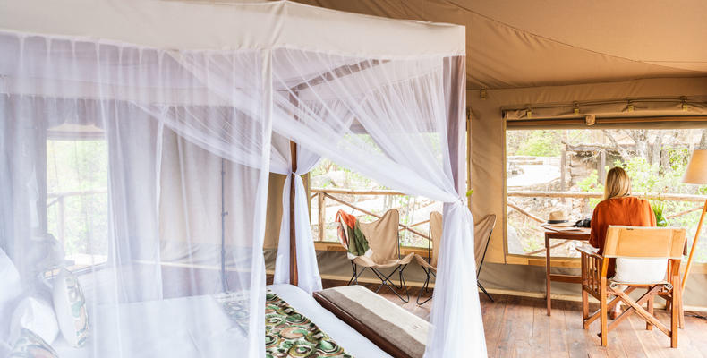 Inside Tent