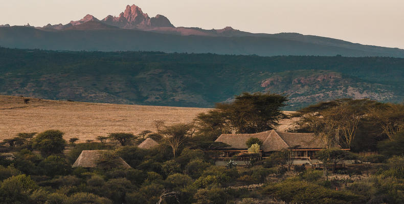 View of Mount Kenya from the Camp