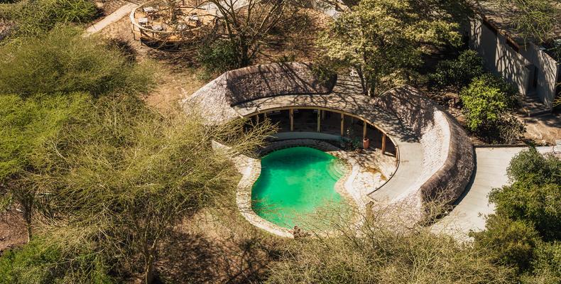 Pool Aerial View