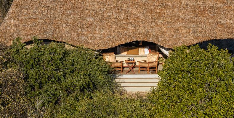 Safari Tent Aerial View