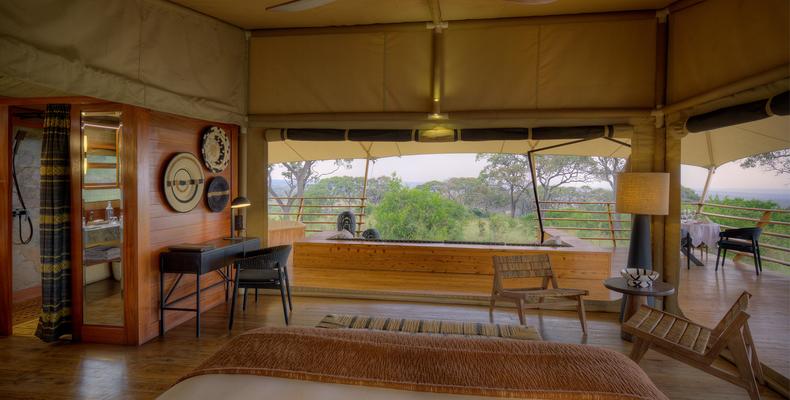 tented suite at Serengeti Bushtops