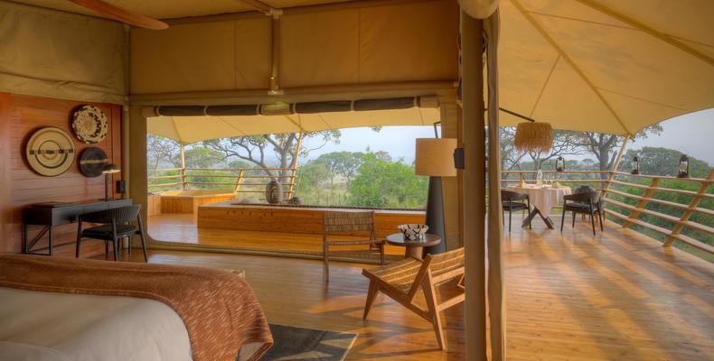 tented suite at Serengeti Bushtops