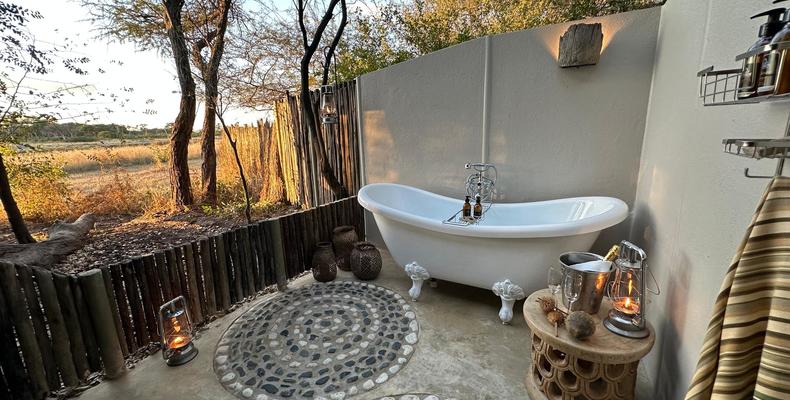 The Hide Deluxe Tents Outdoor Bathroom