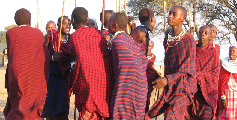 Local Masai Moran Dancing