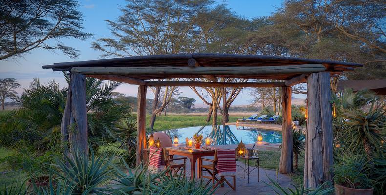 Gazebo by the pool