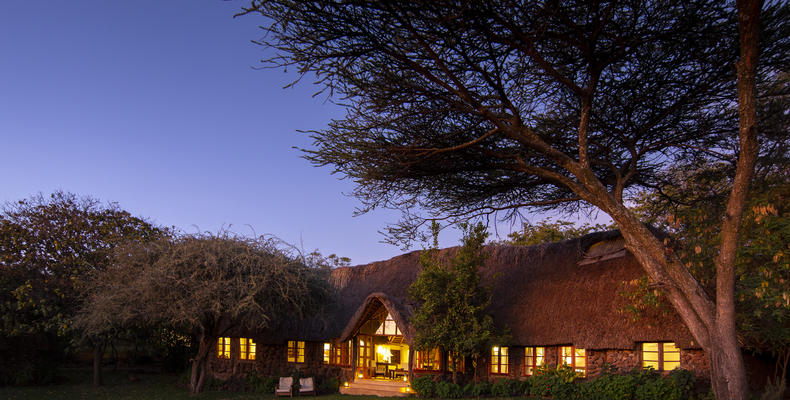 Garden Cottages at night 