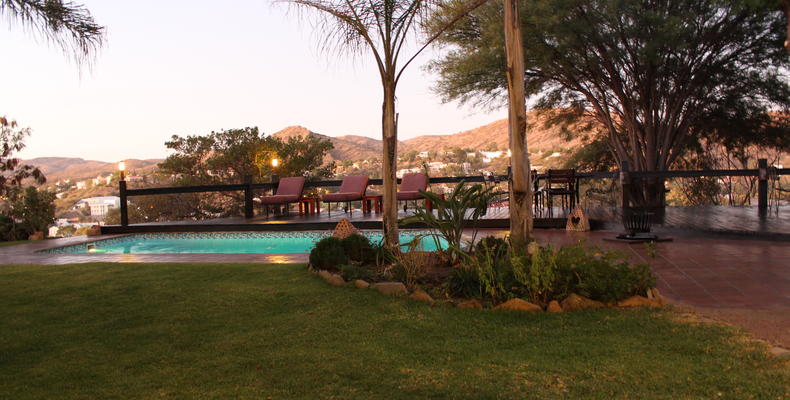 Garden and Pool Area