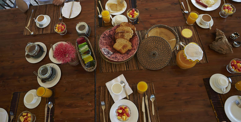 Breakfast in camp