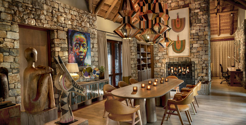 Morukuru Owner's House - dining room