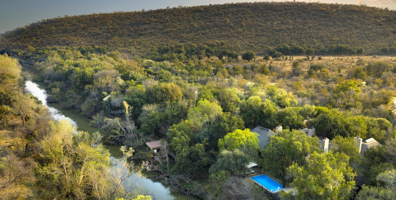 Morukuru River House - aerial view