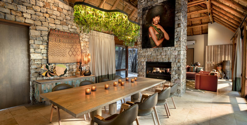 Morukuru River House - dining room