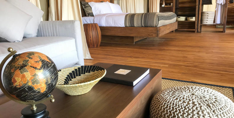Spacious Tented Suite at Cherero Camp