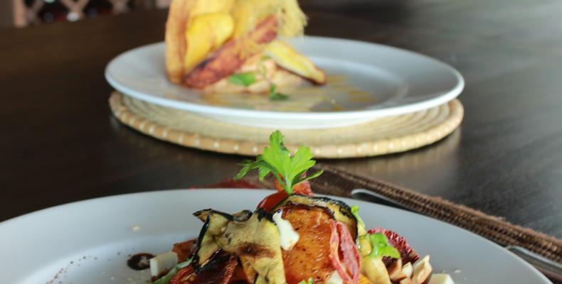 Grilled vegetables salad