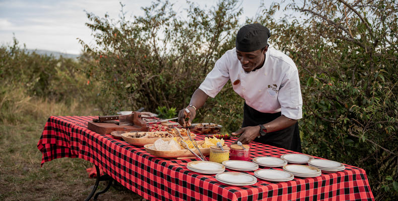 Sundowners in the Mara