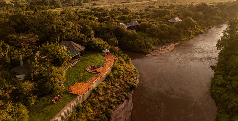 Sala's Camp aerial view