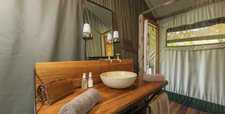 Meru tent bathroom