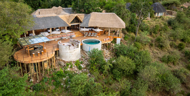 Arial view of Ngoma Safari Lodge 