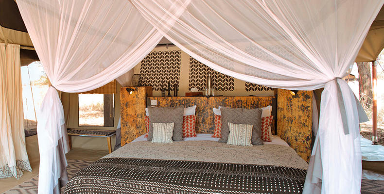Ubuntu Camp - Family tent bedroom interior