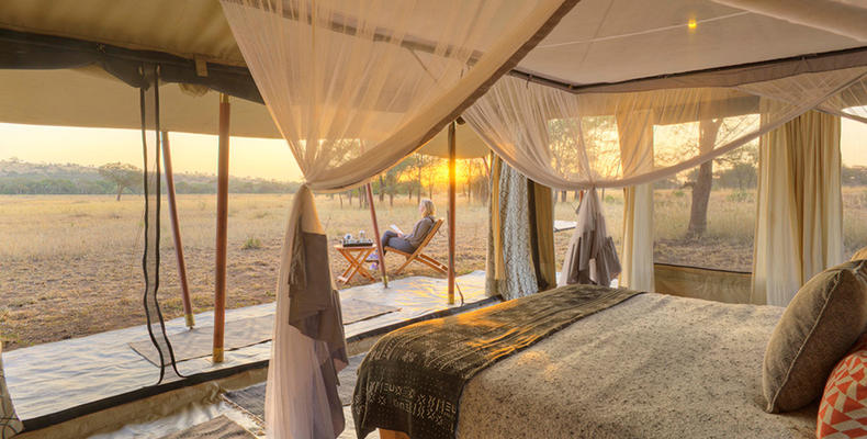 Ubuntu Camp - Guest tent interior