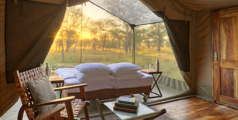 Olakira Camp - Tent view from the lounge area