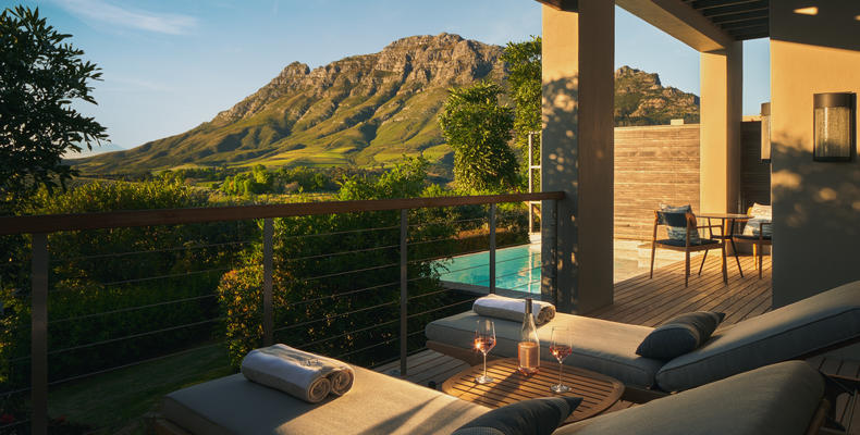 Delaire Graff Estate Luxury Lodge Terrace