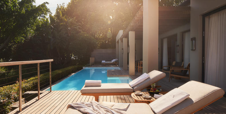 Delaire Graff Lodges & Spa - Presidential Lodge 2 pool