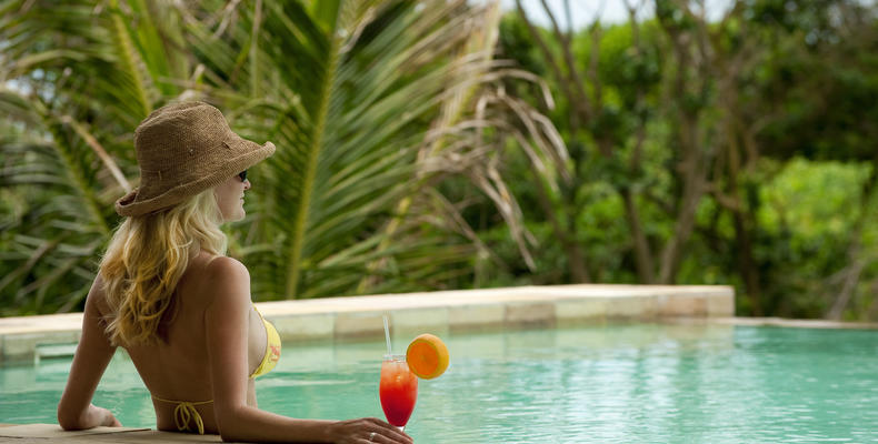 Poolside pampering