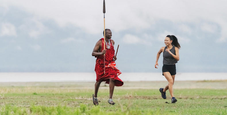 Run with a Maasai warrior