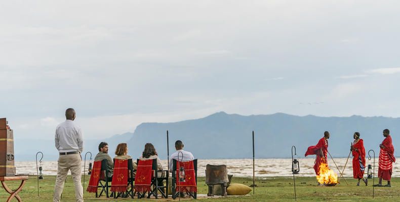 Sundowners on Lake Manyara