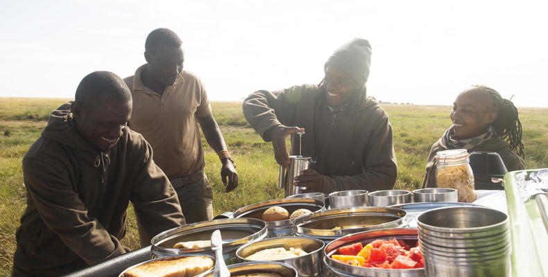 Olmara Camp - breakfast stop