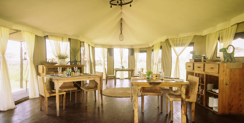 Olmara Camp - mess tent