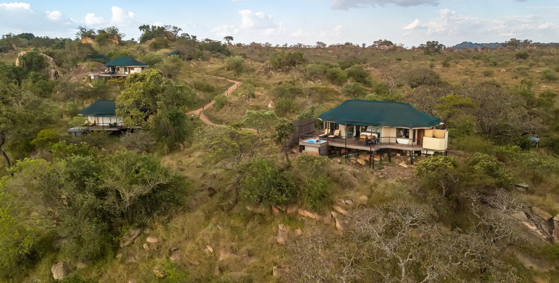Aerial view of the Lodge