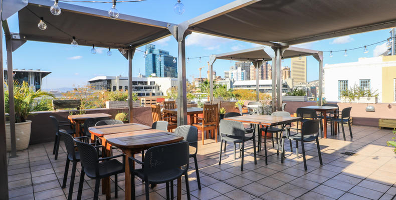 The Charles rooftop