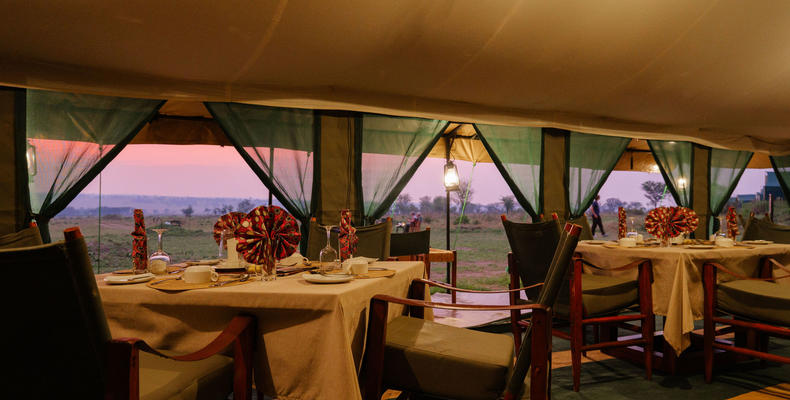 Dining tent